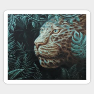 Jaguar in the Jungle  POSTERIZED Sticker